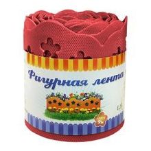 Лента фигурная ELSA для ограждения клумб и грядок 15см х 9м, цвет красный
