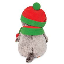 Мягкая игрушка BUDI BASA Ks22-087 Басик в шапке и шарфике 22см