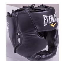 Everlast Шлем закрытый Martial Arts full face 7420LXLU, L XL, кожзам, черный