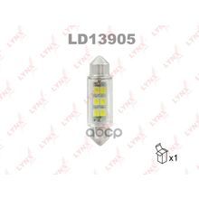 Лампа Светодиодная Led C5w T11x39 12v Sv8,5-8 Smdx6 6900k Led C5w T11x39mm 12v Sv8,5 6900k LYNXauto арт. LD13905