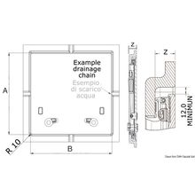 Osculati LEWMAR Flush Hatch 10, 19.440.10