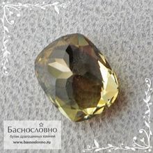 Зелёно-жёлто-коричневый корнерупин из Шри-Ланки огранка подушка 9x7,5мм 2,78 карата