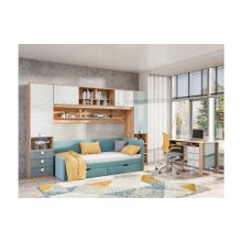 Алмаз. Любимый дом Модульная детская Модекс-2 (Дуб золотой Белый Голубой)