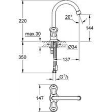 Смеситель Grohe Costa L для раковины, 21374001