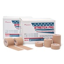 Pharmacels Тейп спортивный эластичный (телесный тейп пластырь) STRETCH PRO Tape (СТРЕЙЧ ПРО Тейп) Pharmacels Цвет: бежевый. 2,5 см x 4,5 м	48 рулонов