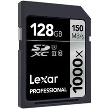 Карта памяти Lexar SDXC 128GB 1000x UHS-II 150Mb s Class 10, UHS Speed Class 3  LSD128CRBNA1000