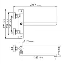 Wasserkraft Berkel 48022L хром для ванны