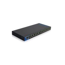 Коммутатор linksys (lgs116p-eu) 16-портов 10 100 1000base-t poe+ неуправляемый