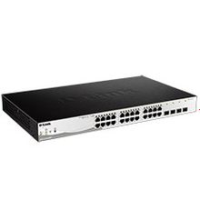 d-link dgs-1210-28mp e1a, gigabit smart switch with 24 10 100 1000base-t poe ports and 4 gigabit sfp ports