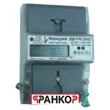 Счетчик "Меркурий" 206 N 1ф 5-60А 1.0 2.0 класс точн. многотариф. оптопорт ЖКИ DIN-рейка Моск. вр.