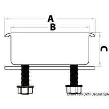 Osculati Точка крепления FLUSH DECK, 39.865.00