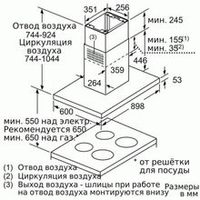 Островная вытяжка Bosch DIB97IM50 нержавеющая сталь