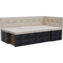 Смарт Диван кухонный угловой Домино лайт со спальным местом