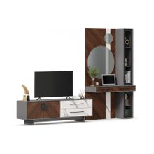 Алмаз. Любимый дом Вилена Набор мебели для гостиной №7 (Серый Орех Монте белый)