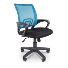 Кресло компьютерное Chairman 696 черный голубой