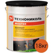 АКВАМАСТ мастика битумная для фундамента (18кг)   AQUAMAST мастика гидроизоляционная битумная для фундамента (18кг)