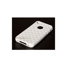 Силиконовая накладка для iPhone 4 4S вид №23 white