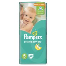Pampers Active Baby-Dry 11-18 кг 5 58 шт.