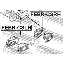 Корпус Противотуманной Фары | Зад Прав | Mitsubishi Lancer Lancer Cedia Cs Ct# 2000.03-2009.08 [Jpn] Febest арт. FEBRCSRH