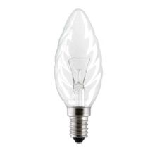 General Electric Лампа накаливания GE  60TC1 CL E14 230V витая прозрачная свеча