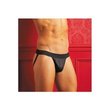 Мужские черные трусы JOCK STRAP 24-4051black-L XL