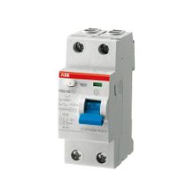 Дифференциальный выключатель нагрузки F202 2 полюса, 16А, Тип AC, 10мА | код. 2CSF202001R0160 | ABB