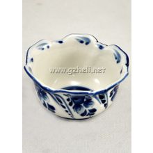 Розетка для варенья "Морской бриз". Гжельский фарфор. арт. 1195