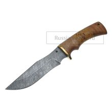 Нож Питон (дамасская сталь), береста