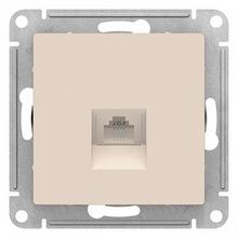Розетка телефонная 1xRJ11 ATLASDESIGN, бежевый |  код. ATN000281 |  Schneider Electric