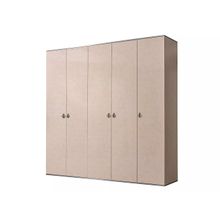 Ярцево Шкаф 5-ти дв. (без зеркал) для платья и белья Римини РМШ2 5 латте серебро ID - 313076