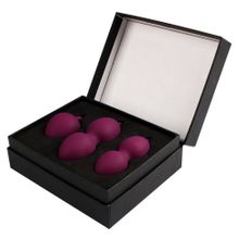 Набор фиолетовых вагинальных шариков Nova Ball со смещенным центром тяжести (56907)