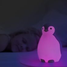 Беспроводная колонка, будильник, ночник пингвинёнок Пэм (PAM) ZAZU (розовый)