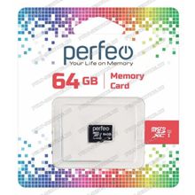 Карта памяти 64 Gb Perfeo MicroSD (Class10)
