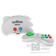 Sega Genesis Nano Trainer + 40 игр геймпад, AV кабель белый ConSkDn33
