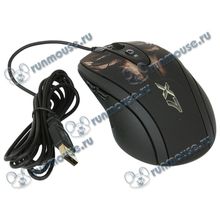 Лазерная мышь A4Tech "Laser Gaming Mouse X7 XL-750BH", 6кн.+скр., черный, с рисунком (USB2.0) (ret) [89371]