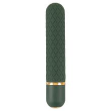 Зеленый мини-вибратор Luxurious Bullet Vibrator - 12,6 см. (243855)