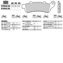 BREMBO Тормозные колодки BREMBO 07HO4206