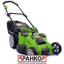 Газонокасилка аккум-ная Greenworks G40LM49DB TwinForce, 40V, 49см, без АКБ и ЗУ