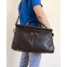 Carlo Gattini Кожаный саквояж Veano brown (арт. 4004-04)