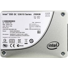 Tвердотельный накопитель Intel SSD 200Gb S3610 серия SSDSC2BX200G401 {SATA3.0, MLC, 2.5"}