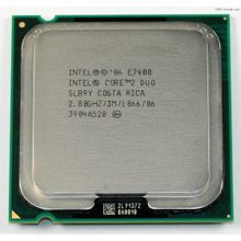 CPU Intel Core 2 Duo E7400      2.8 GHz 2core   3Mb 65W  1066MHz LGA775
