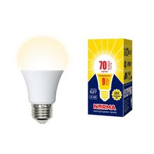 Volpe Лампа светодиодная Volpe E27 9W 3000K матовая LED-A60-9W 3000K E27 FR NR UL-00005622 ID - 235700