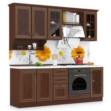 Любимый Дом Кухня Кантри Орех № 06 220 см., универсальная сборка ID - 287628