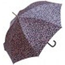 Stilla - Зонт женский, коричневый, дизайн "разноцветные пушинки"