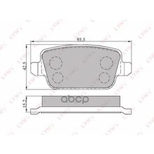 Колодки Тормозные Дисковые | Зад | LYNXauto арт. BD3005