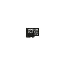 Флеш карта Transcend microSDHC 32 Gb Class4 + адаптер (TS32GUSDHC4) (уцененный товар)