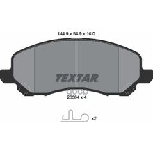 Колодки Тормозные Дисковые | Перед | Textar арт. 2358401