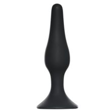 Lola toys Чёрная анальная пробка Slim Anal Plug XL - 15,5 см.