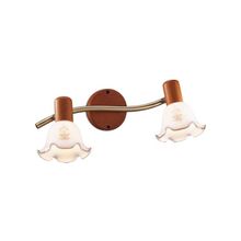 Odeon Light 1977 2W VEGA ODL09 392 бронза   дерево E14 2x40W