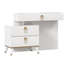 Алмаз. Любимый дом СГ Айла Стол туалетный (Белый Статуарио), исполнение 1